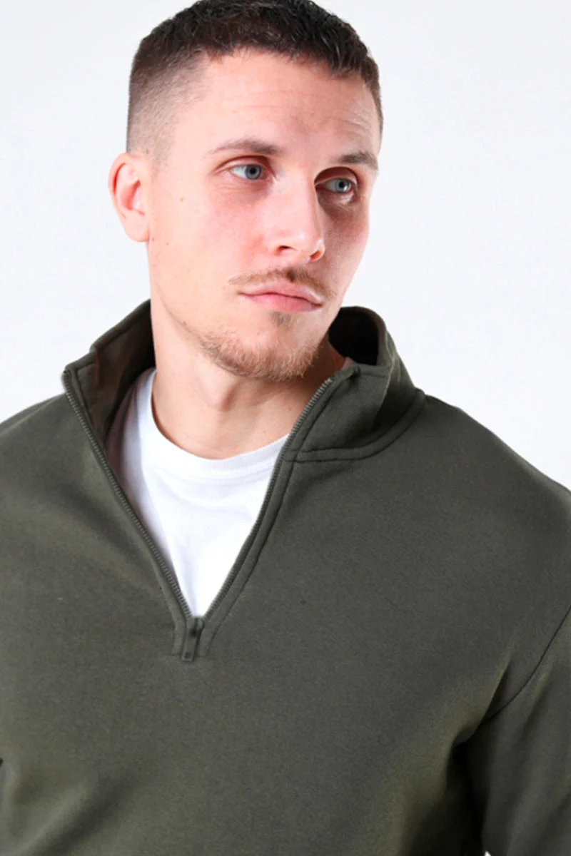 ONLY & SONS Ceres Half Zip Sweat Rosin - Image 3