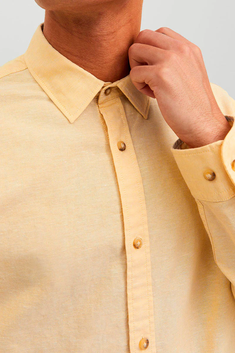 Jack & Jones Summer Linen Shirt LS Jojoba - Image 5