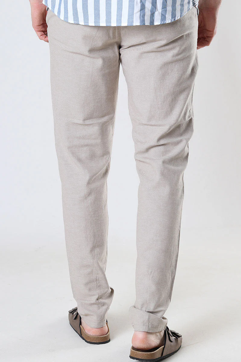 ONLY & SONS Mark Cotton Linen Pants Chinchilla - Image 5