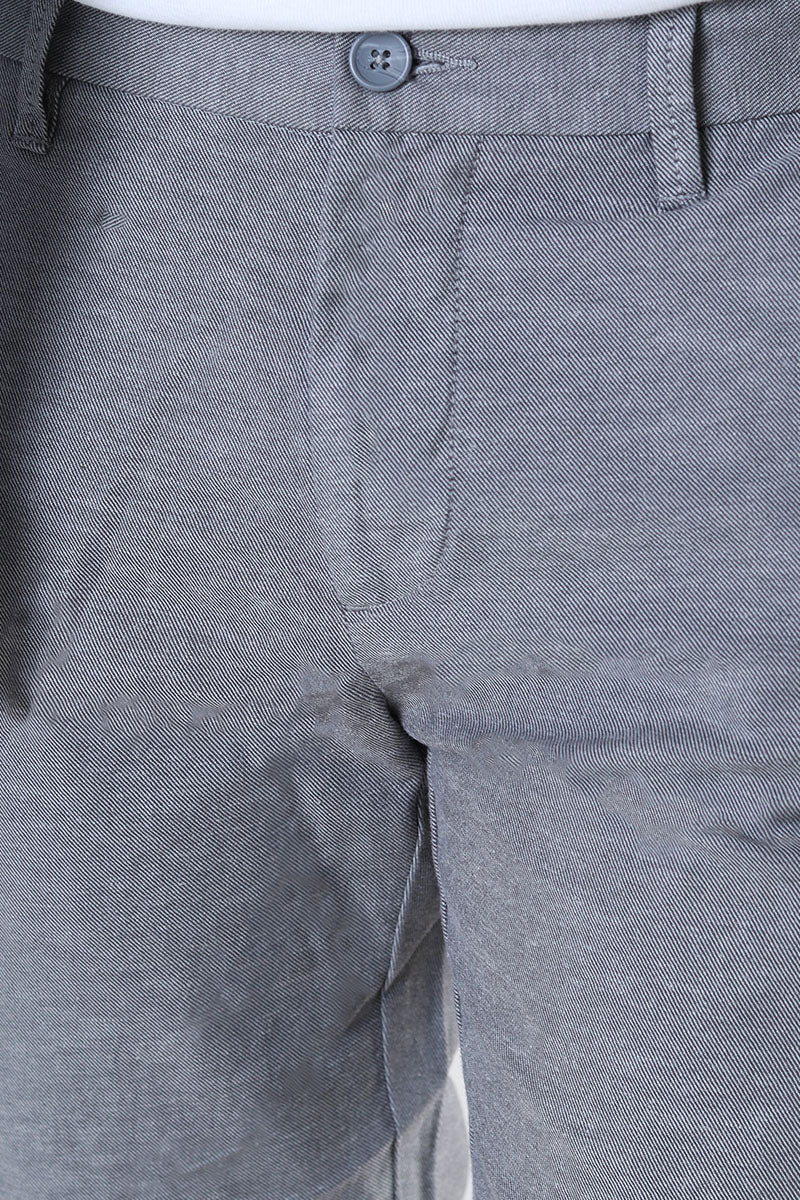 ONLY & SONS Mark Cotton Linen Pants Grey Pinstripe - Image 3