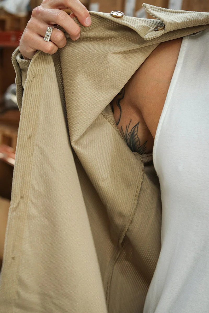 ONLY & SONS Tile Corduroy Shirt Chinchilla - Image 4