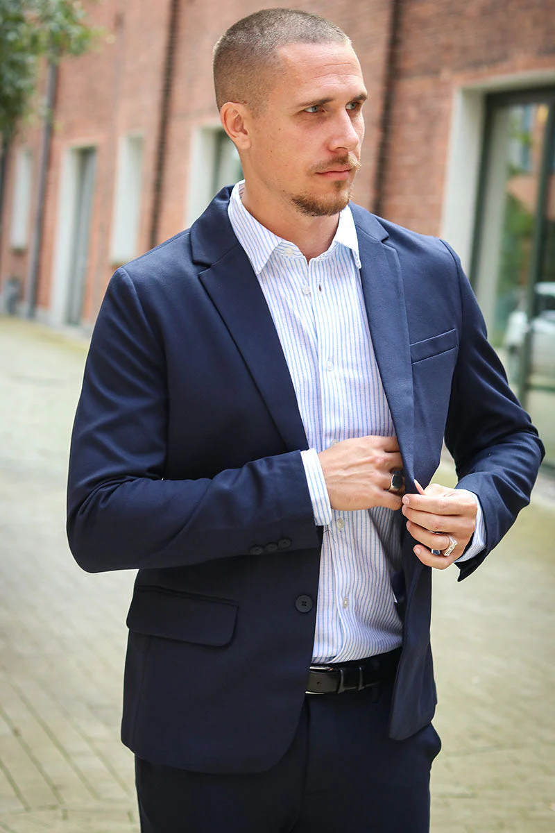 ONLY & SONS Mark Stretch Blazer Night Sky - Image 5