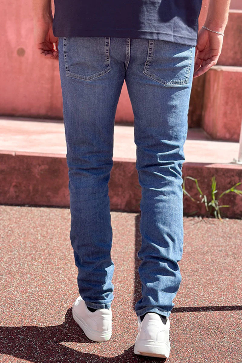 Only & Sons Loom Slim Fit 6756 Medium Blue Denim - Image 7