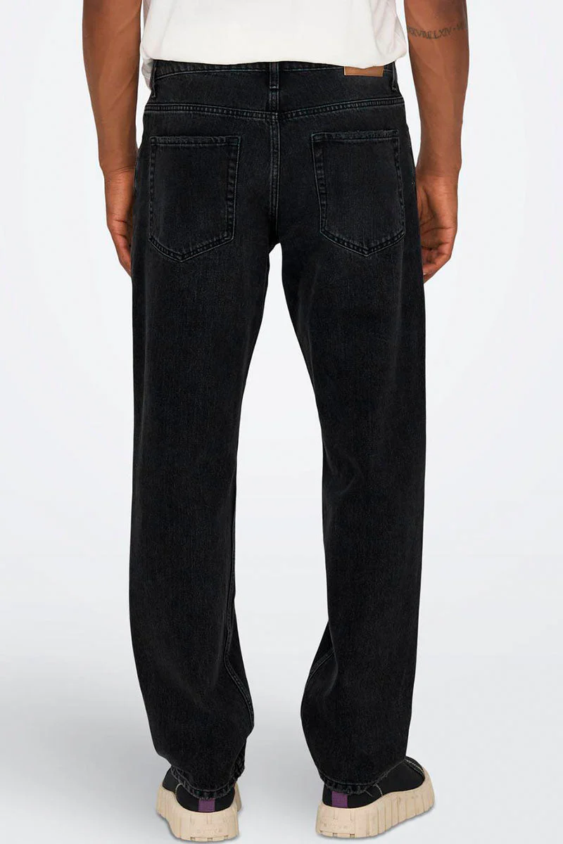 Only & Sons Edge Straight Fit 6985 Black Denim - Image 5