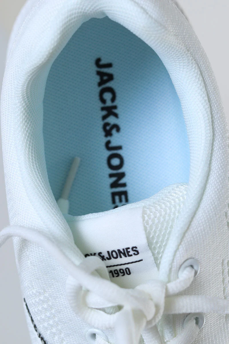 Jack & Jones Croxley Knit Sneaker Bright White - Image 6