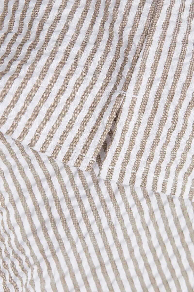 Jack & Jones Aydan Seersucker Resort Shirt SS Crockery - Image 4