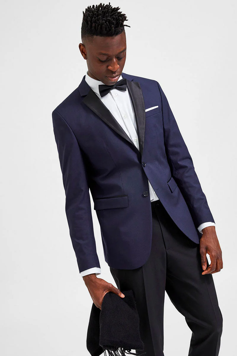 Selected Logan Shawl Tux Blazer Dark Sapphire - Image 3