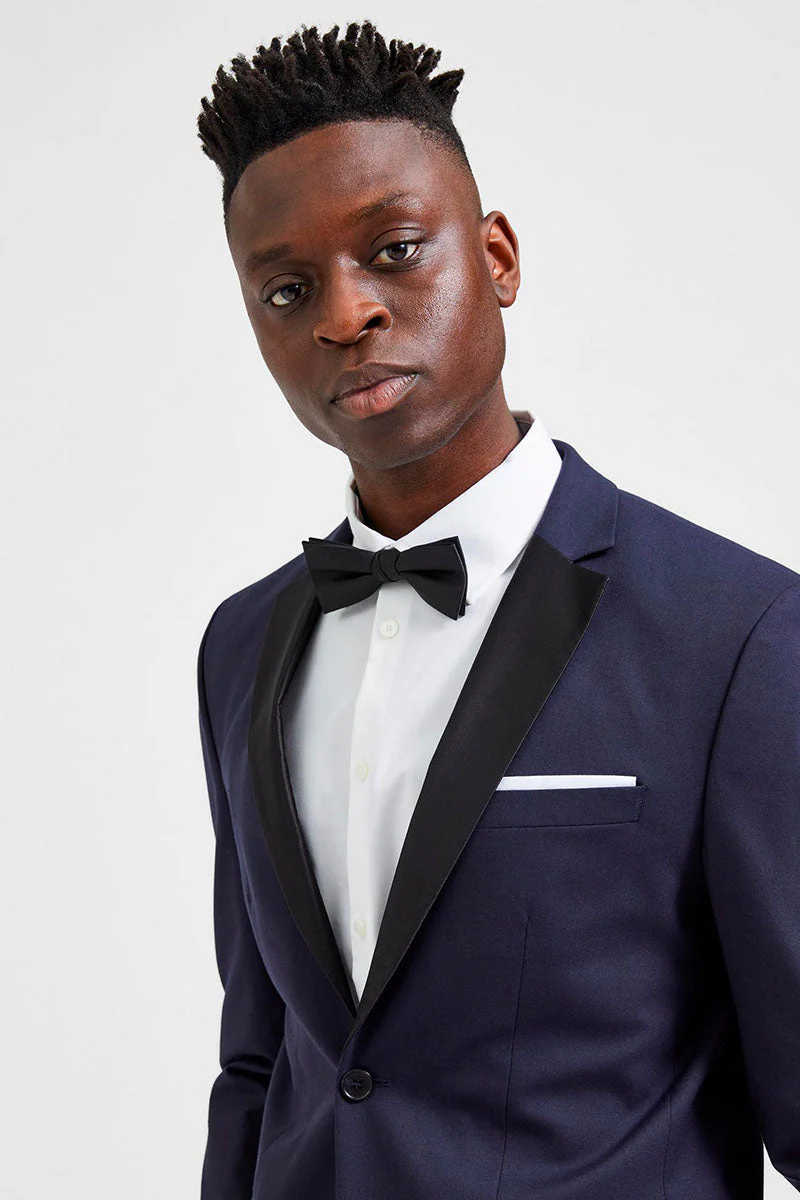 Selected Logan Shawl Tux Blazer Dark Sapphire - Image 4