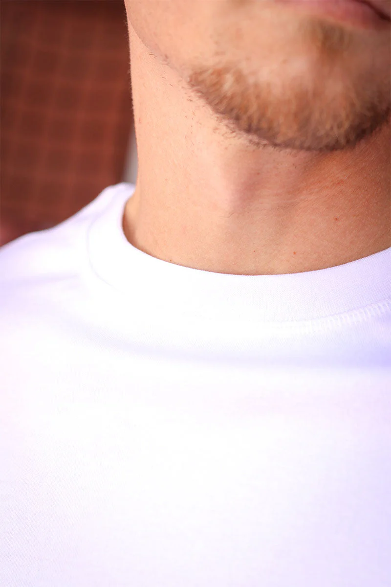 Solid Danton Box Fit Tee White - Image 3