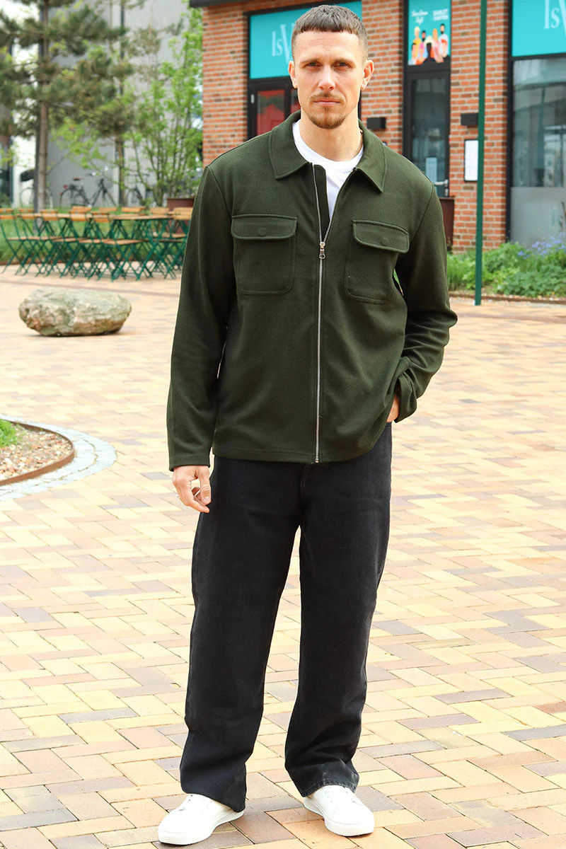 ONLY & SONS Kodyl Zip Overshirt Rosin - Image 2