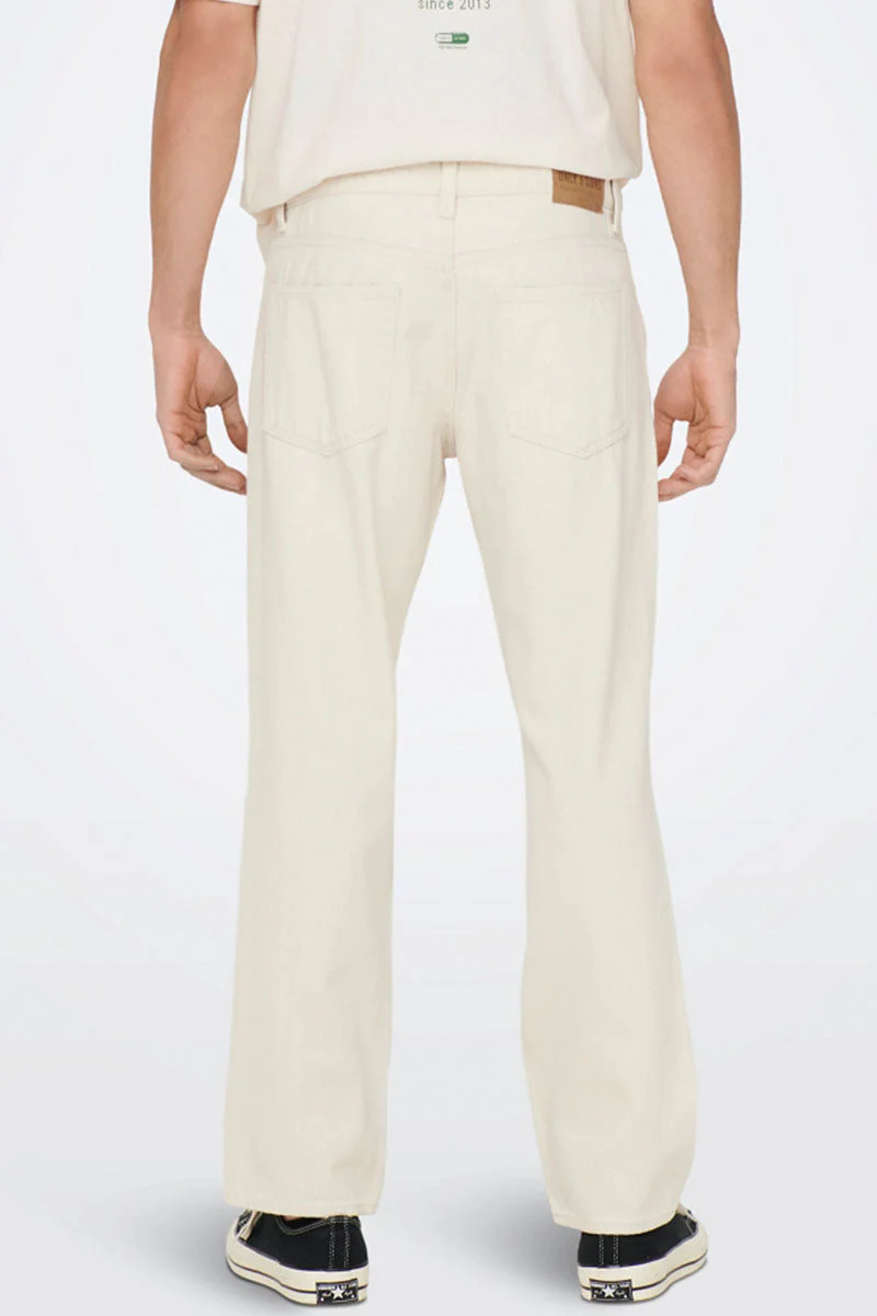Only & Sons Edge Straight Fit 5917 Ecru - Image 4