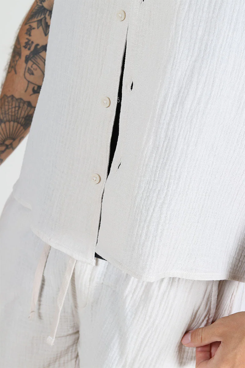 ONLY & SONS Kyle Regular Pas SS Shirt Moonbeam - Image 3