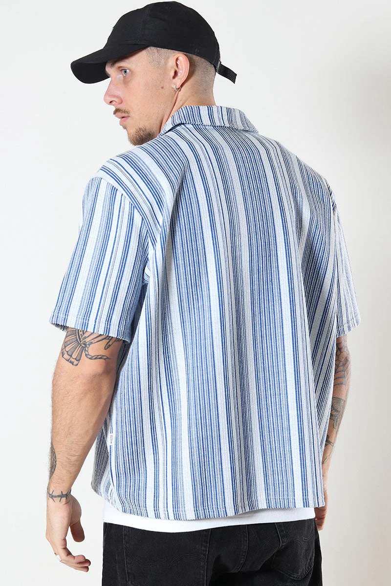 Selected Boxy Skylar SS Jersey Shirt Nautical Blue - Image 5