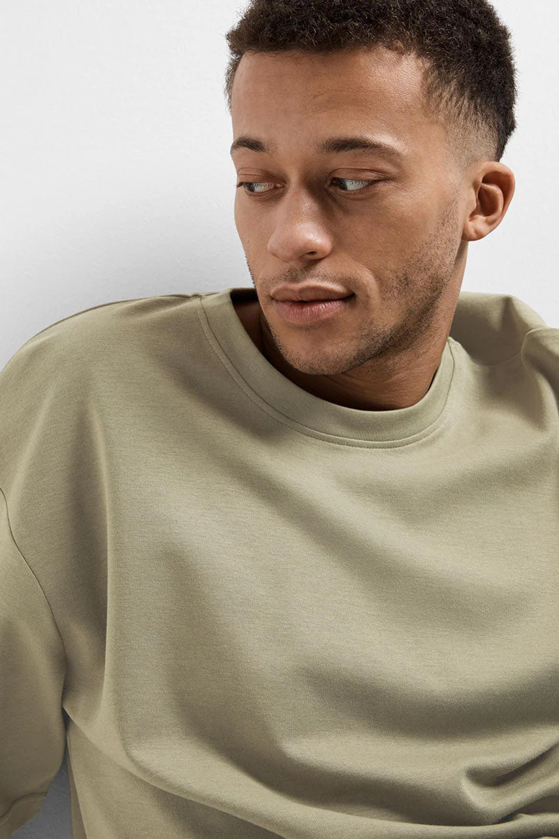 Selected Relax Oscar SS Tee Vetiver - Image 3