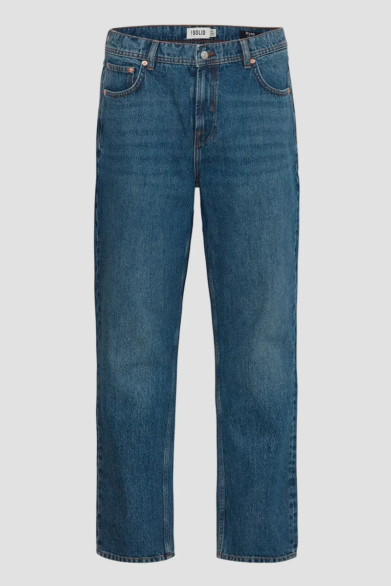 Solid Ryan Relaxed Fit Miko Middle Vintage Blue Denim - Image 3