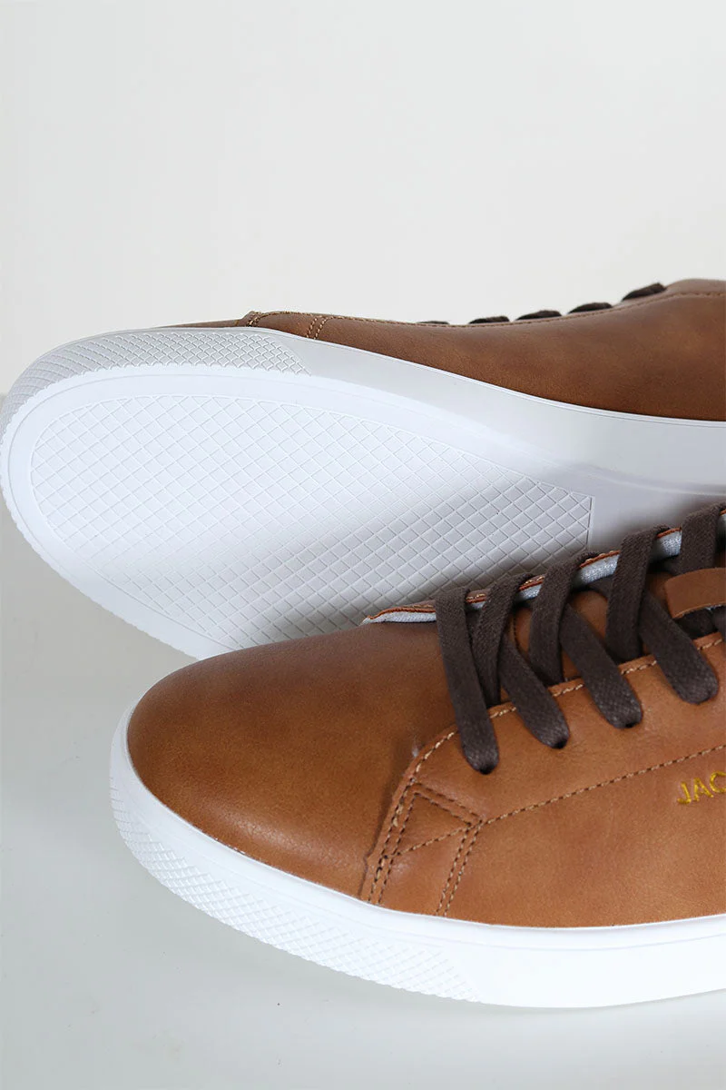 Jack & Jones Boss PU Sneaker Cognac - Image 4