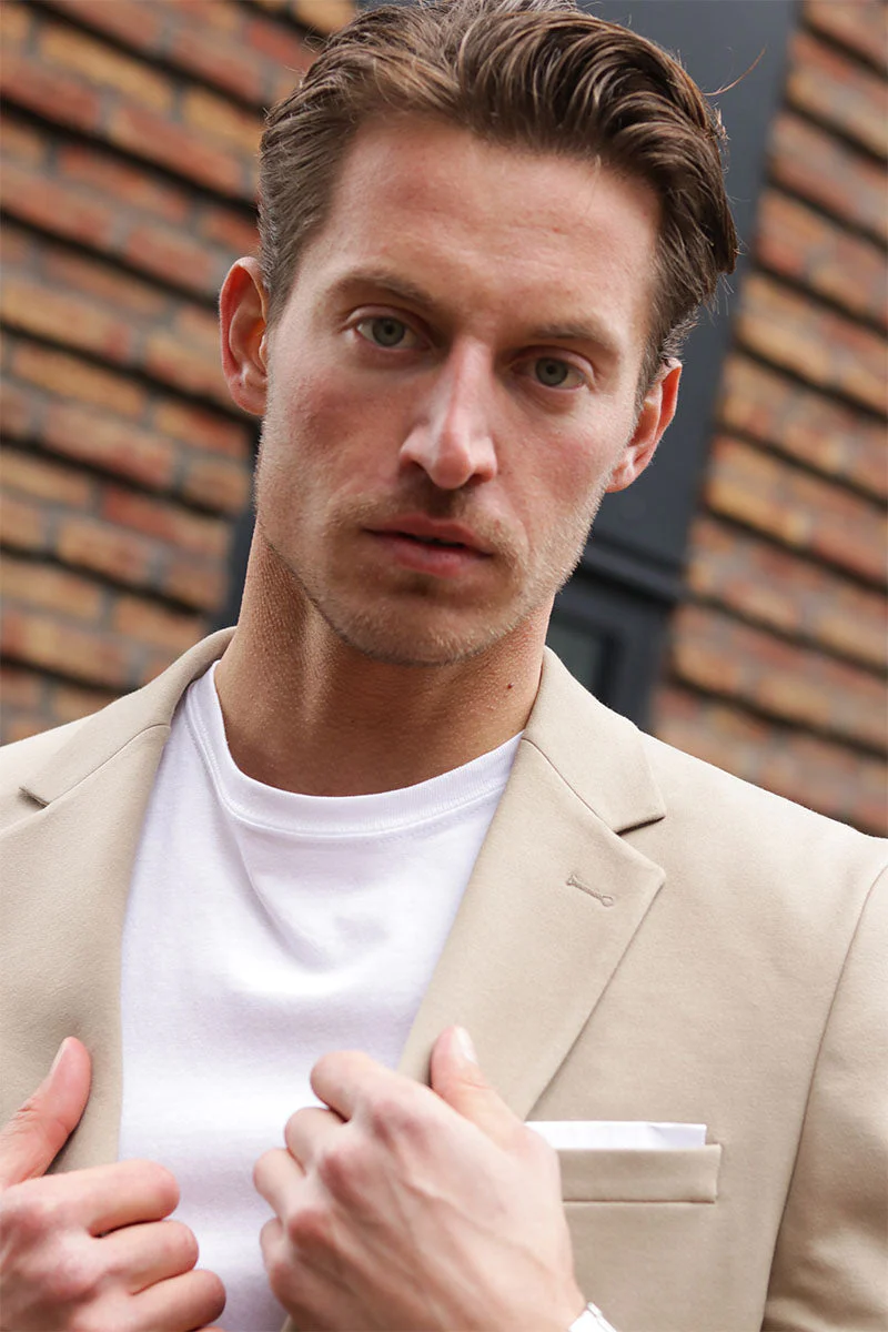 JEFF Ezra Blazer Greige - Image 4