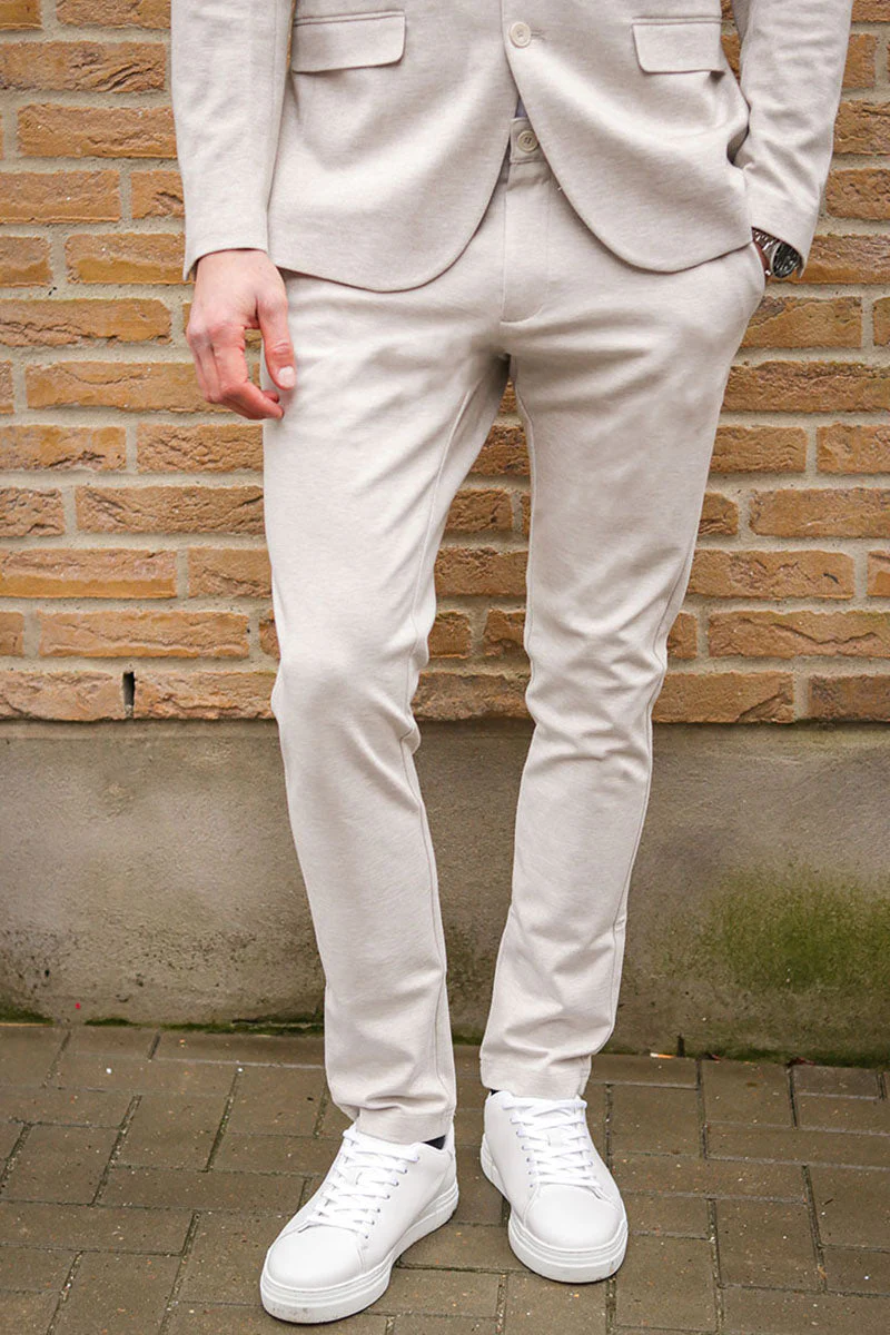 JEFF Ezra Trousers Ecru Mix - Image 5