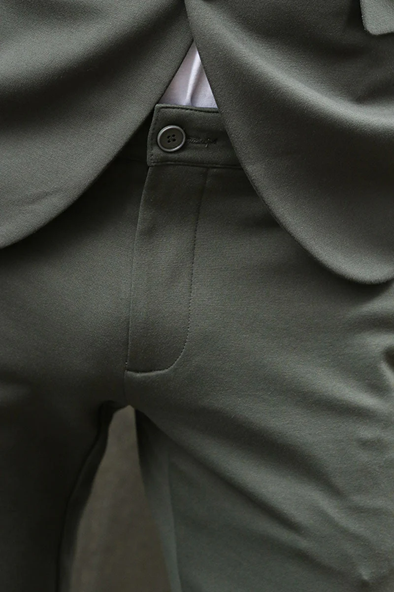 JEFF Ezra Trousers Army - Image 5