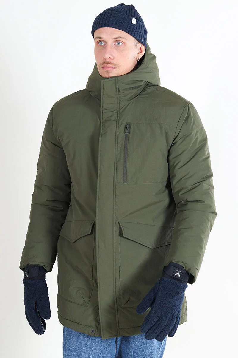 ONLY & SONS Global Parka Jacket Olive Night - Image 6