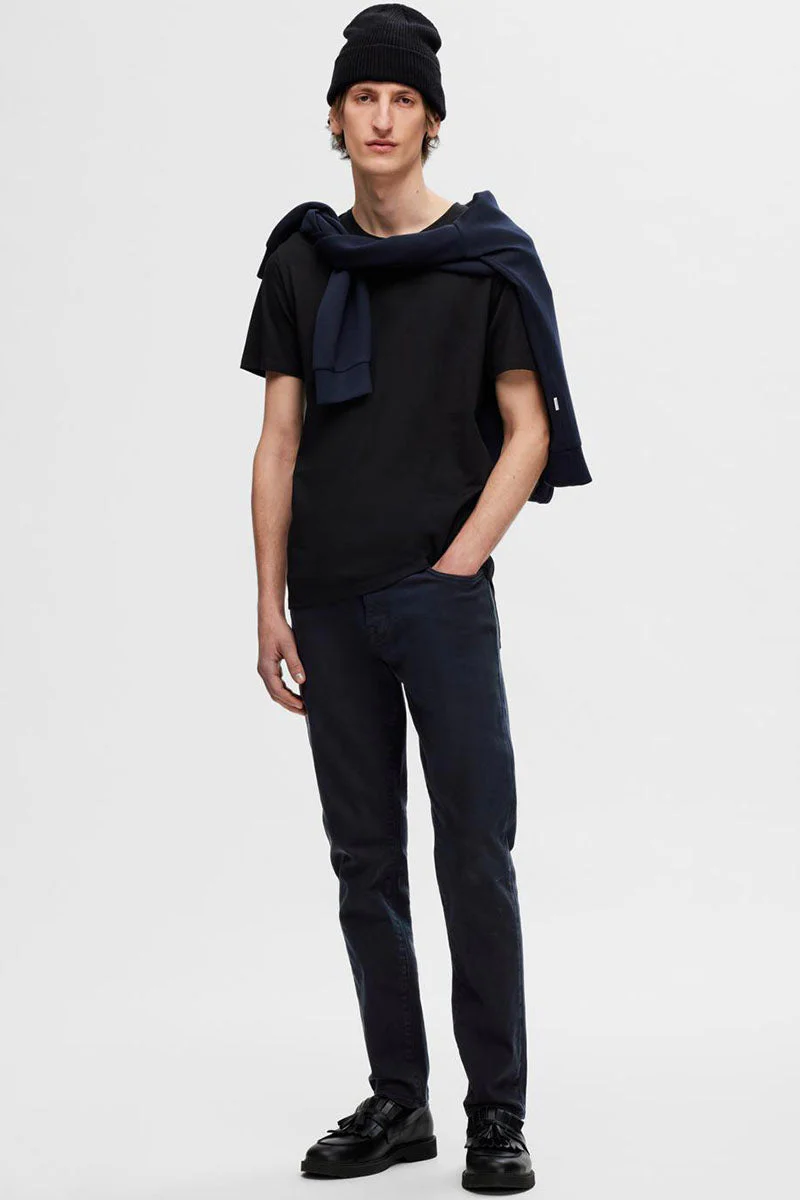 Selected ROLAND BASIC TEE 3-PACK Black - Image 3