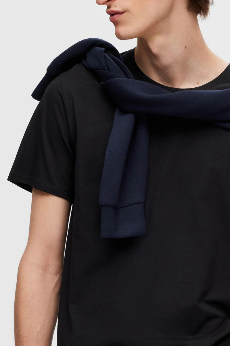 Selected ROLAND BASIC TEE 3-PACK Black - Image 4