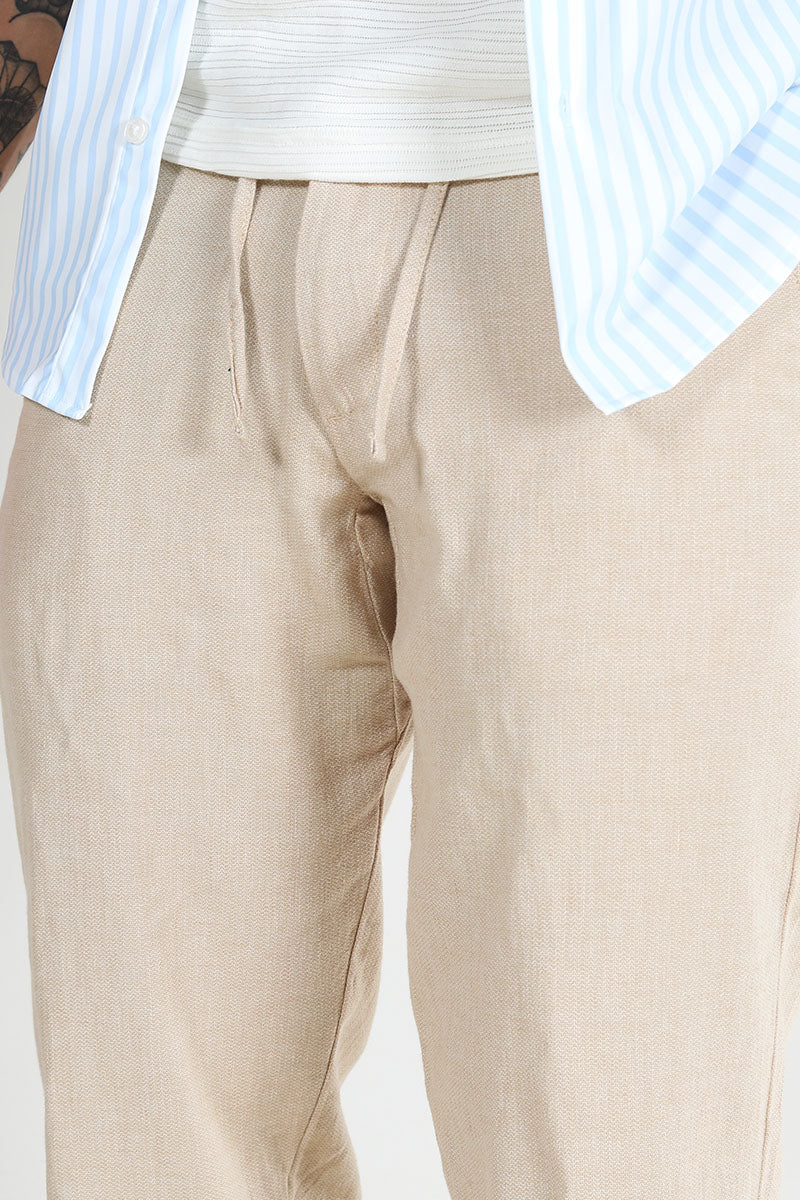 Selected Brody Straight Fit Linen Pants Incense - Image 3