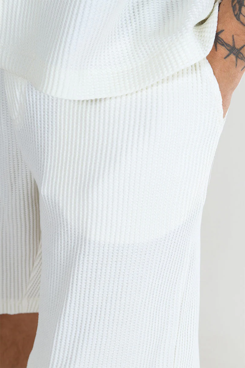 Selected Loose Casper Shorts Egret - Image 3