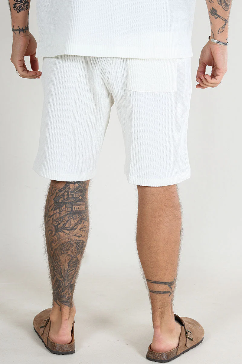 Selected Loose Casper Shorts Egret - Image 4