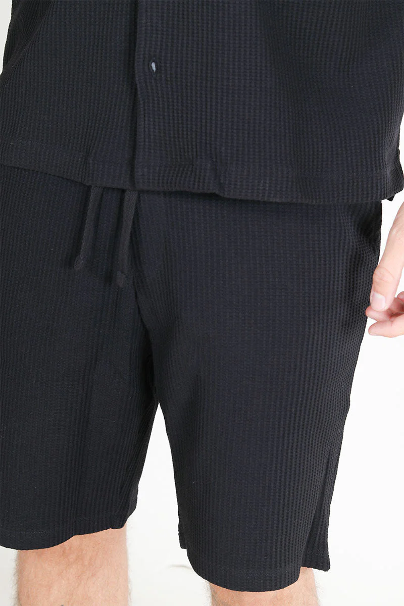 Selected Loose Casper Shorts Black - Image 4