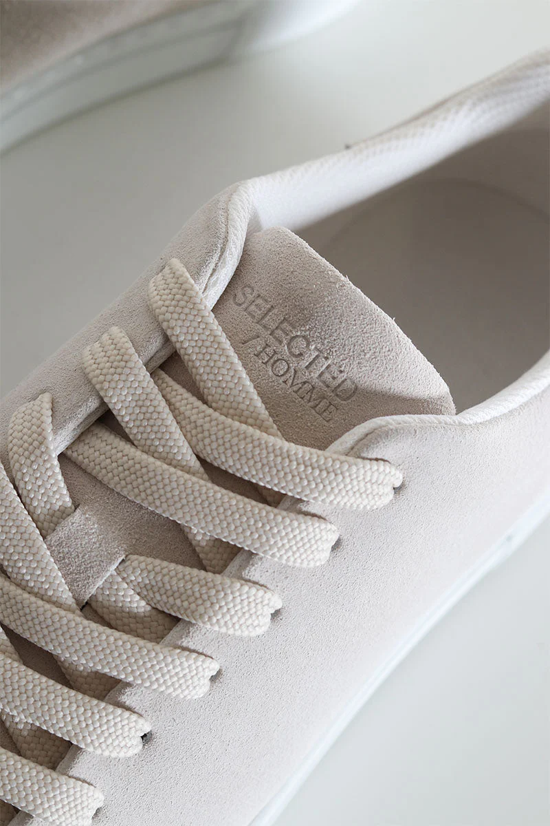 Selected DAVID CHUNKY SUEDE SNEAKER White - Image 6