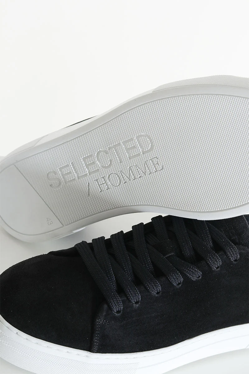 Selected DAVID CHUNKY SUEDE SNEAKER Black - Image 4