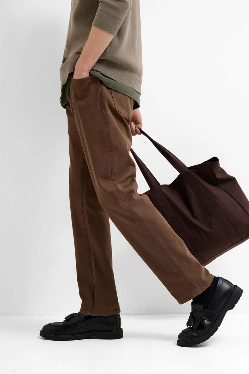 Selected Straight Scott Jeans Dark Earth - Image 4