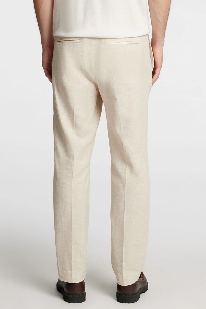 Selected Malik Sun Linen Pants Oatmeal - Image 5