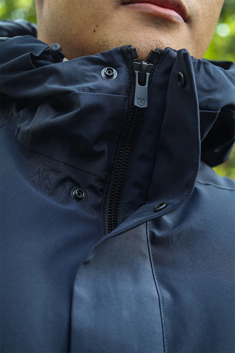 Jack & Jones Keen Stretch Parka Jacket Dark Navy - Image 9