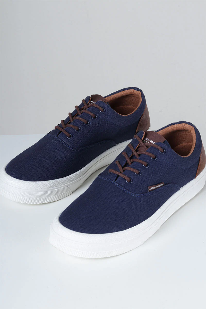 Jack & Jones Slington Canvas Sneaker Navy Blazer - Image 2
