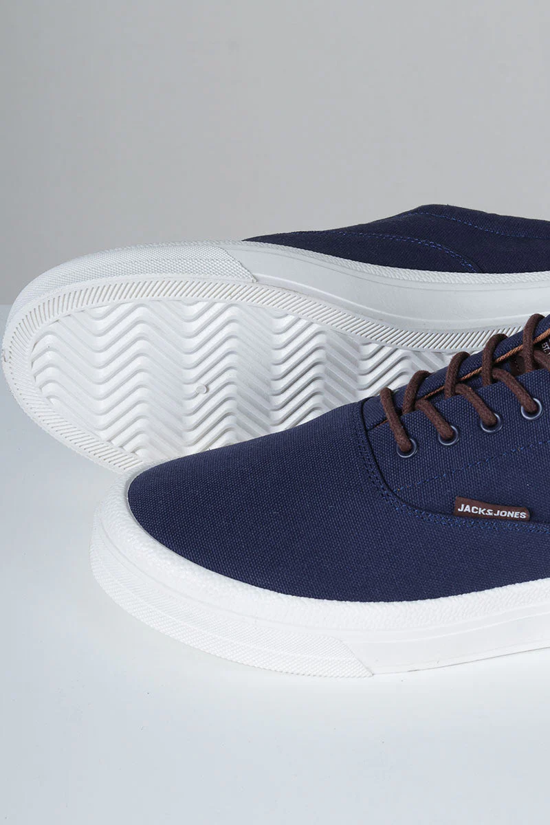 Jack & Jones Slington Canvas Sneaker Navy Blazer - Image 3