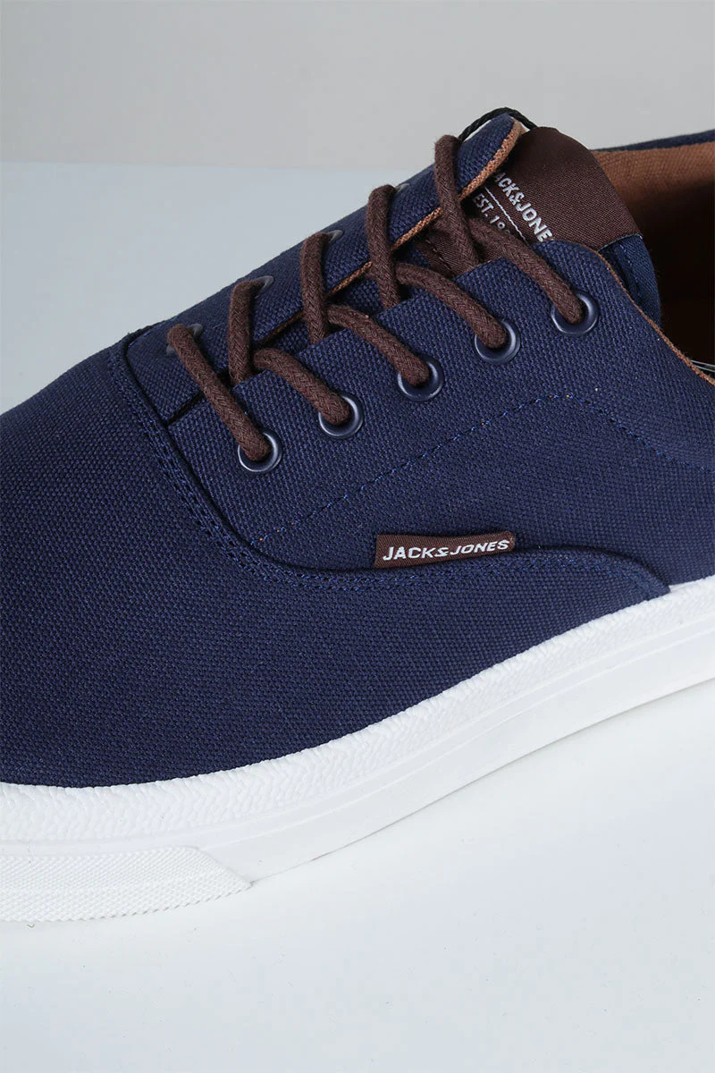 Jack & Jones Slington Canvas Sneaker Navy Blazer - Image 5