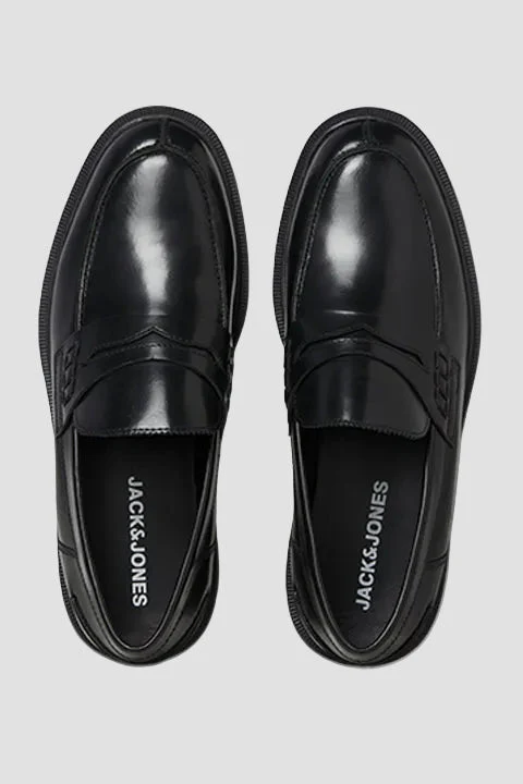 Jack & Jones Dax Leather Loafer Black - Image 2