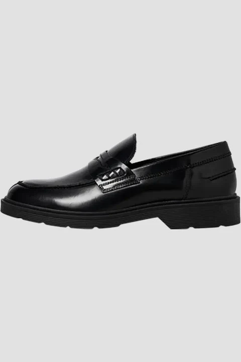Jack & Jones Dax Leather Loafer Black - Image 6