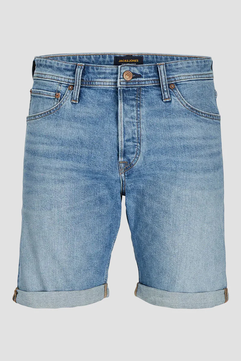 Jack & Jones Rick Regular Fit Shorts 364 Blue Denim - Image 6