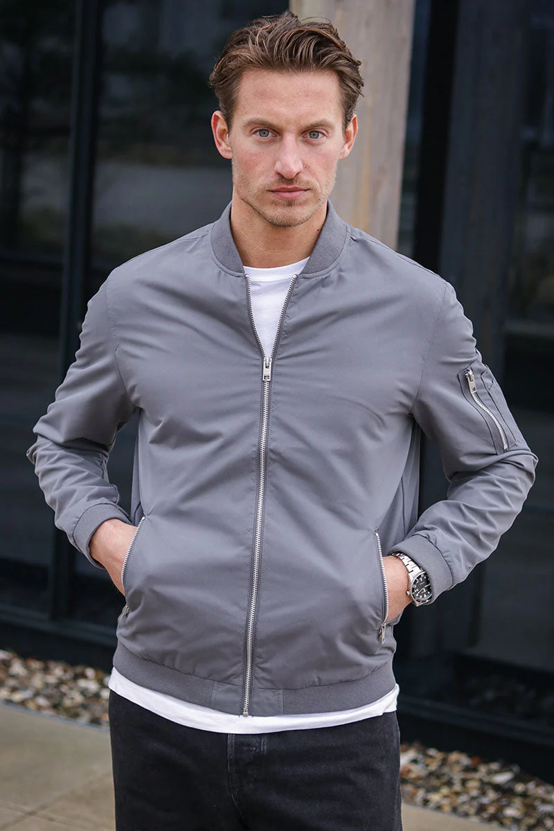Jack & Jones Rush Bomber  Castlerock - Image 3