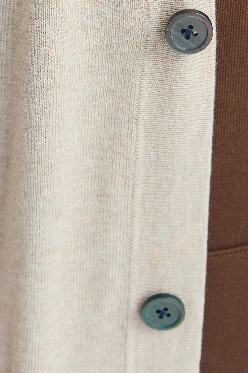Jack & Jones Emil Knit Cardican Oatmeal - Image 4