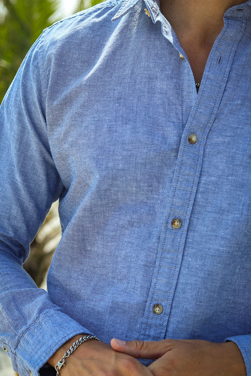 Jack & Jones Summer Shirt LS Faded Denim - Image 3
