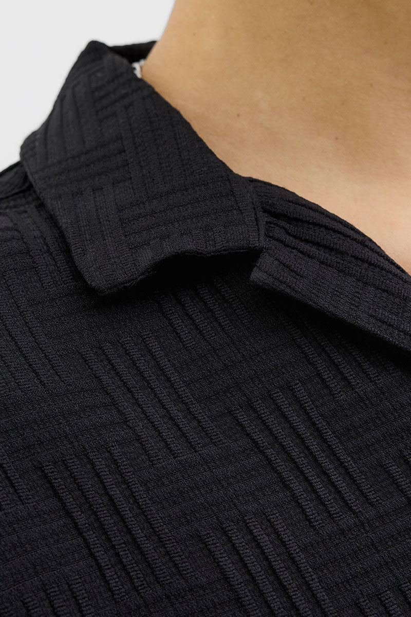 Jack & Jones Matteo Resort Shirt SS Black - Image 4