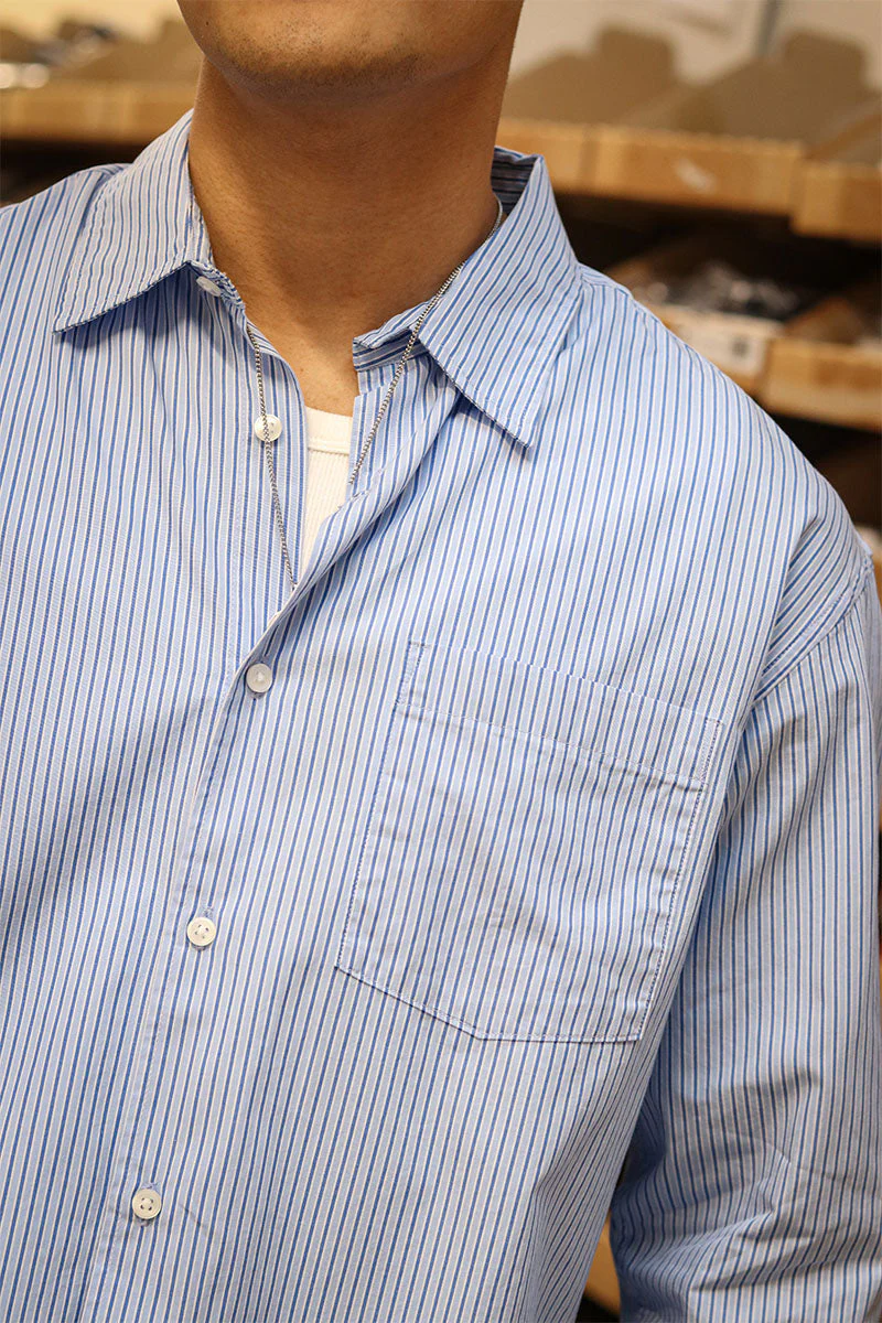 Jack & Jones Cody Poplin Shirt LS Cashmere Blue - Image 3