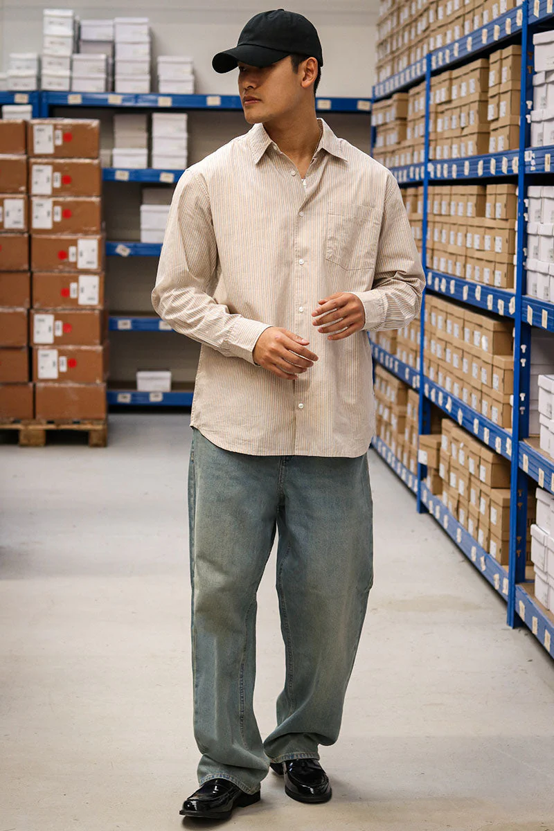 Jack & Jones Cody Poplin Shirt LS Oxford Tan - Image 2