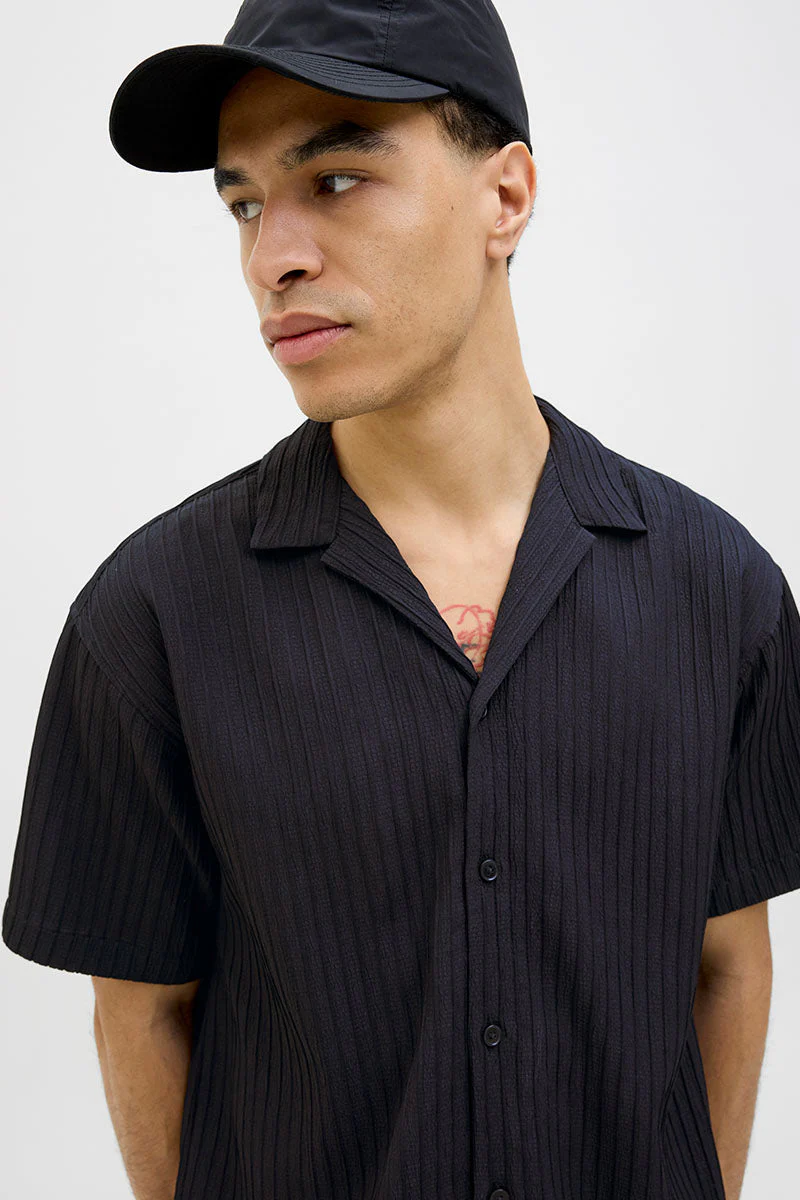 Jack & Jones Massimo Resort Shirt SS Black - Image 6