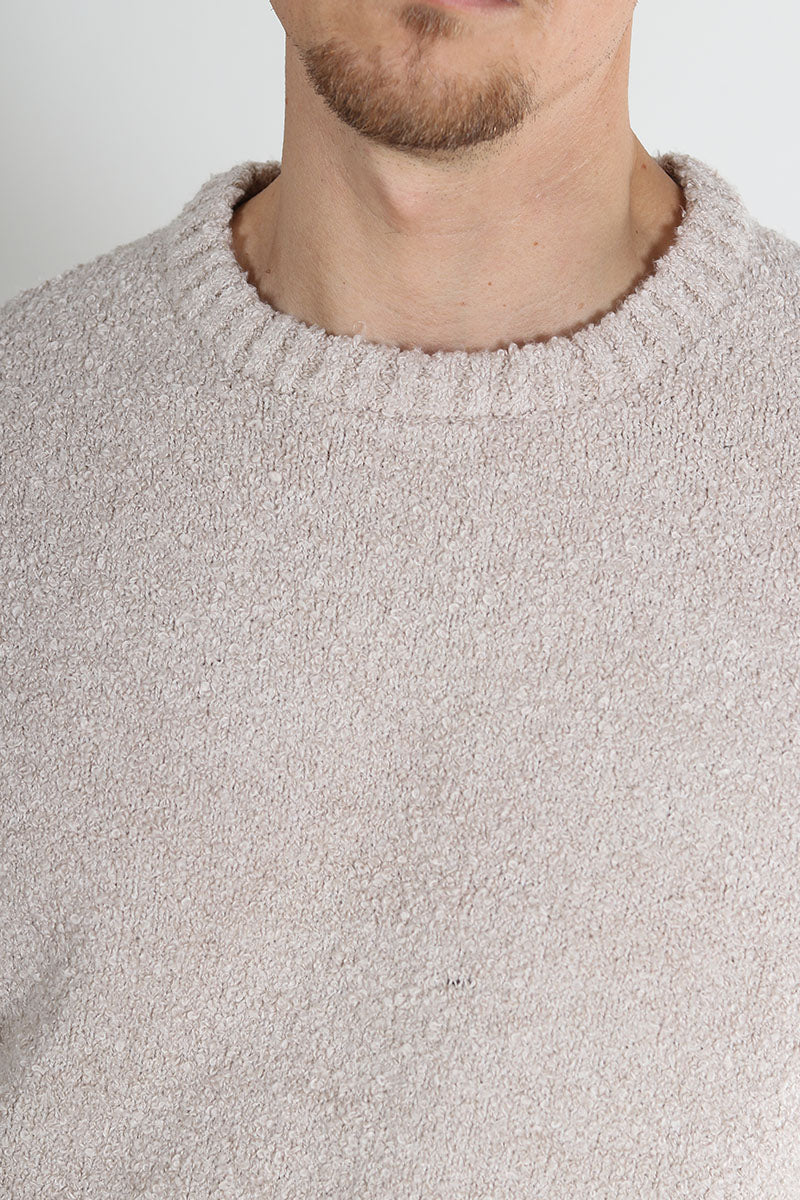 ONLY & SONS Rory Boucle Crew Knit Silver Lining - Image 3