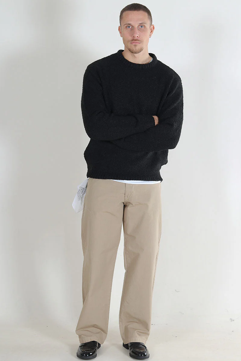 ONLY & SONS Rory Boucle Crew Knit Black - Image 2